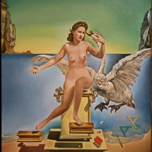 The mystic Queen of Sparta, Leda Atomica painted in the year 1949 who portraits Dali's wife Gala